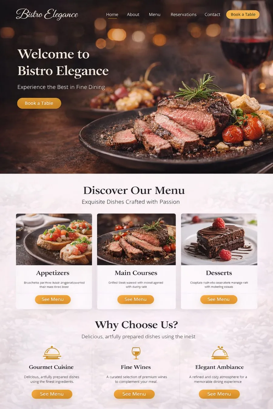 Restaurant Website