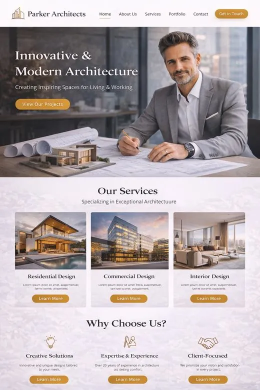 Business website concept